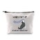 G2TUP Husky Lover Gift - Aroooooooo Do You Not Understand Makeup Bag - Husky Mom Cosmetic Bag - Zipper Travel Bag (White)