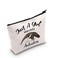 G2TUP Anteater Lover Gift Who Loves Anteaters Makeup Anteater Fan Cosmetic Bag Bag Animals Lover Gift Zipper Travel Bag (Who Loves Anteaters White Bag)