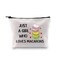 G2TUP Macaroon Lover Gift Who Loves Macarons Makeup Bag Macaron Cookie Cosmetic Bag Macaron Lover Gift Foodie Zipper Travel Bag (Who Loves Macarons White Bag)