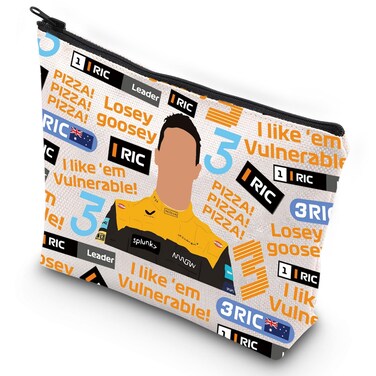 G2TUP Daniel Racing Makeup Bag Racer Daniel Fans Gift Race Driver Zipper Pouch Bag Racing Merchandise (Losey Goosey)