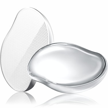 GABOX Crystal Hair Remover Crystal Hair Eraser for Women, Nano Glass Hair Removal Hair Razor Epilator Tools for Women and Men, Silver