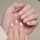 GAOY White Pearl Chrome Nail Powder, Mirror Effect Shimmer Glitter Pigment Mermaid Aurora Nail Art Decorations, Lustrous White