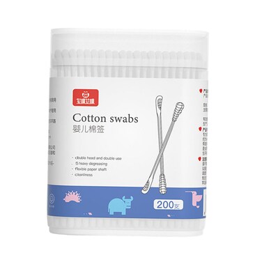 Disposable Double End Cotton Swabs for Box of Cotton Swabs with Ear Cleaner Tips and Spiral Ends Safe Ear Wax Removal Cotton Sticks