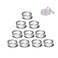 3 Gram Plastic Cosmetic Containers,for Eye Shadow Nails Powder Jewelry Cosmetic Lip Balm Lip Gloss Cream Lotion and Creams Sample Make-up Storage(10 Pcs)