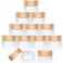 Geiserailie Glass Cosmetic Containers Empty Sample Jars with Leak Proof Lids Makeup Sample Containers for Lotion Cream Cosmetic(10 Pieces,5 Gram)
