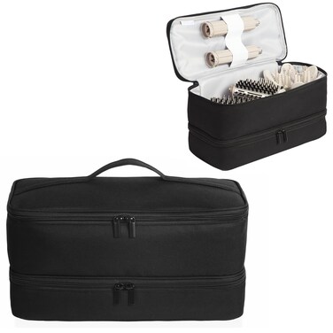 Double-Layer Carrying Case for Shark Flexstyle, Travel Case for Shark Flexstyle/FlexFusion, Portable Storage Organizer bag for Shark Flexstyle/Dyson Airwrap Styler and Attachments