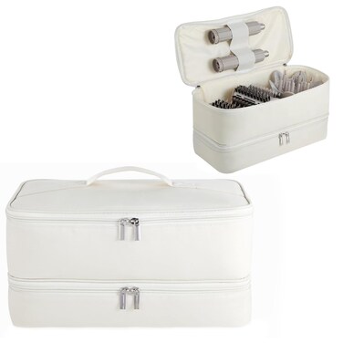 Double-Layer Carrying Case for Shark Flexstyle, Travel Case for Shark Flexstyle/FlexFusion, Portable Storage Organizer bag for Shark Flexstyle/Dyson Airwrap Styler and Attachments