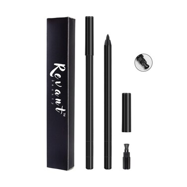 Revant Beauty Gel Eyeliner for Mature Women, Round Tip Design - Waterproof, Sweat and Smudge Resistant Precision Eyeliner for All Day Use (black)