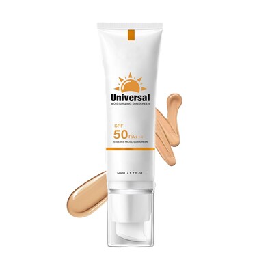 Tinted Sunscreen for Face SPF 50, Hydrating Sun Essence Face Sunscreen, Korean SPF 50+ PA++++ No White Cast, Hydrating, Moisturizing, UV Defense, Travel Size