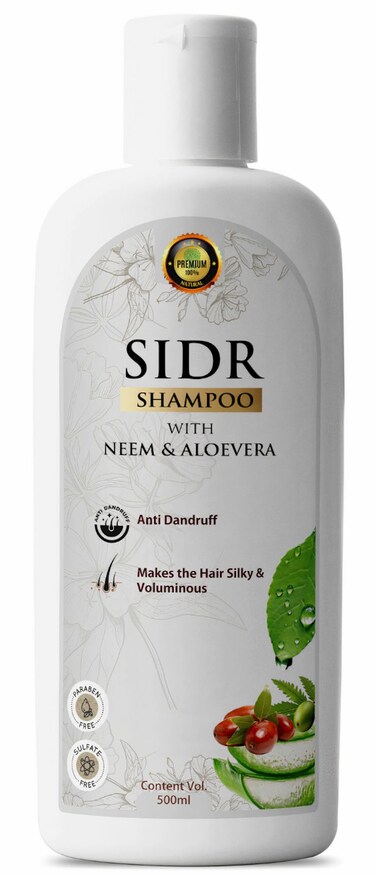 Sidr Shampoo with Neem &amp; Aloe Vera &ndash; An Anti Hair Loss Set Thickening formula For Hair Regrowth, Anti Thinning Sulfate Free For Men &amp; Women Anti Dandruff Treatment &ndash; 16.91 oz, Jujube Leaves