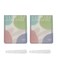 2pcs Liquid Palette Paper Disposable Makeup Coloring Paper with Mixing Stick Makeup Lipstick Mixing Paper