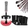 Makeup Brush Cleaning Machine Makeup Brush Cleaner Dryer Super-Fast Electric Brush Cleaner Machine Automatic Brush Cleaner Spinner Makeup Brush Tools Make up brush cleaner cleanser machine (Black)