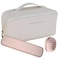 3pcs Travel Makeup Bag Open Flat Makeup Organizer with Handle Women's cosmetic bag Travel Makeup Bag Complete with Brush Holder and Sponge Holder