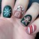 Christmas Press on Nails Short Square Fake Nails with Snowflake Gingerbread Man Designs Matte False Nails Red Green Christmas Nails Cute Acrylic Nails Full Cover Glue on Nails 24 Pcs