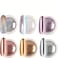 6 Colors Chrome Nail Powder Set Glitter Mirror Effect Nail Art Design 3D Holographic Ice Aurora Dust Nail Powder White Chrome Nail Art Home DIY (Rose Gold)