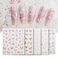 5 Sheets Butterfly Nail Stickers 5D Embossed Nail Decals Self-Adhesive Nail Art Stickers for Nails Art Decoration
