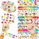 48PCS Art Party Favors - 24PCS Tattoos &amp; 24PCS Slap Bracelets - Creative Birthday Supplies, Painting-Themed Decorations, Classroom Prizes, Gifts for Boys &amp; Girls