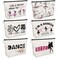 Gerrii 6 Pcs Dance Makeup Bag Gift Dancer Cosmetic Bags Ballet Teacher Gift Toiletry Zipper Pouch Portable Ballerina Travel Case for Women Dance Lover(Classic)