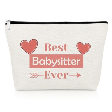 Babysitters Gifts Makeup Bag Baby Sitter Gift Ideas Nanny Thank You Gift for Family Babysitter Cosmetic Bag Daycare Provider Appreciation Gifts for Childcare Provider Caregiver Cosmetic Pouch