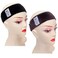 gexworldwide GEX Wig Grip Band 2 Pack Flexible Velvet Scarf Head Hair Wig Band Adjustable Band, Color Dark Brown &amp; Black