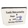 Sewing Gift for Women Quilter Gifts for Dog Lover Gift Sewing Makeup Bag Seamstress Gift Gifts for Sewers Cosmetic Bag Sewing Machine Gift For Dog Mom Dog Owner Quilters Gift