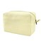 GFU Cosmetic Bags for Women, Seersucker Cosmetic Bag, Travel Toiletry Stripe Makeup Bag, Large Women Aesthetic Organizer Storage Pouch, Girls Handbags Purses, Yellow