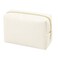 GFU Makeup Bag, Travel Cosmetic Bag for Women, Large Capacity Travel Toiletry Bag Waterproof PU Leather, Multifunctional Cosmetic Pouch for Girls, Women and Moms Gifts, Beige White