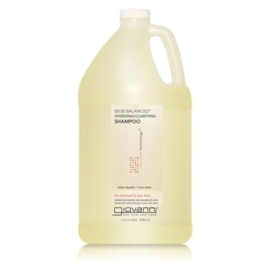 GIOVANNI ECO CHIC 50:50 Balanced Hydrating Clarifying Shampoo - Leaves Hair pH Balanced for Over-Processed Hair, Provides Moisture &amp; Protection, Salon Quality, No Parabens, Color Safe - 128 oz