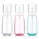 3pack Small Spray Bottle, 3.4oz Travel Spray Bottles, Empty Spray Bottles, Refillable Plastic Spray Bottles (Clear+Green+Pink)
