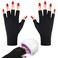 Fingerless Gloves for Gel Nail Manicures - Anti UV Light, UPF 50+ Protection