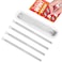 Lottery Scratcher Ticket 4 Pcs Scratch Off Tool Metal Label Scraper Reusable Back Scratchers Nail Cuticle Pusher Massage Pusher Gel Nail Polish Remover for Ticket Reveals