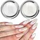 White Pearl Chrome Nail Powder - Aurora Ice Shimmer Nail Powder Chrome Pigment Powder for Nails, Gifts for Women Mirror Effect Glitters Nail Art Powder for DIY Salon