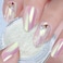 Mermaid Chrome Nail Powder - Aurora Nail Powders Iridescent Pigment Pearl Mica Powder for Nail Art, Irridescent Chrome Powder Pigment for Nails Powder Glitter