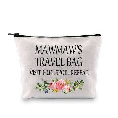 GJTIM Mawmaw Cosmetic Bag for Grandma Funny Travel Makeup Pouch Toiletry Case Gift for Mawmaw (Mawmaw's Travel Bag)