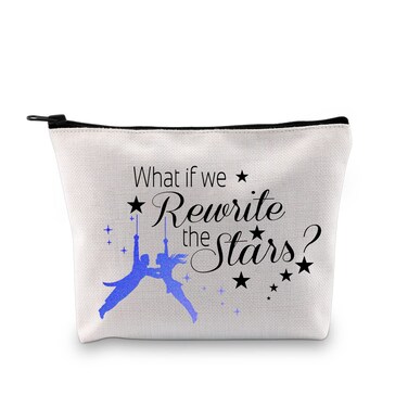 GJTIM Circus Themed Showman Zipper Pouch What If We Rewrite The Stars Inspiration Gift Dream Gift Makeup Bag for Movie Fans (Rewrite The Stars Bag)
