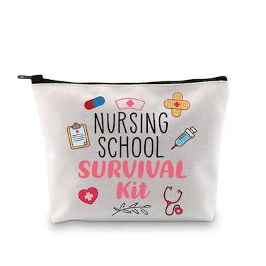 GJTIM Nurse Appreciation Gift Nurse's Week Gift Nurse Survival Kit Makeup Cosmetic Bag for Nurses Nursing Students (Nursing Survival Kit)