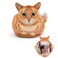 Drawstring Makeup Bag, Cute Cat Travel Makeup Bag Gifts for Women, Large Cosmetic Bag for Women, Makeup Bag Organizer, Makeup Pouch for Purse, Travel Toiletry Bag, Travel Essentials (Orange Cat)