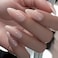 GLAMERMAID Press on Nails Medium Almond, Spring Summer Nude Gel Glue on Nail, 24Pcs Glossy Short Stiletto Reusable UV Finish Fake Nails Acrylic False Nails Manicure Kits for Women