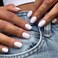 GLAMERMAID Extra Short Press on Nails, Pure White Fake Nails Short Squoval, Natural Round Square Glue on Nails Glossy Gel, Acrylic Metal False Nail Kits for Women, Reusable Stick on Full Cover Nails