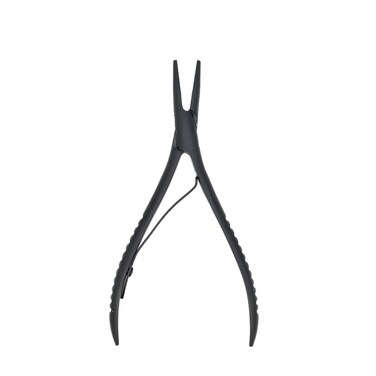 Hair Extension Pliers Keratin Bonding Removal Pliers Flat Shape Pliers with Teeth Microlink Pliers for Rings Beads Keratin Bonding Removal Pliers Weft Extensions