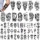 GLARYYEARS Temporary Tattoo for Men, 48-Pack Large &amp; Small size Realistic Fierce Animal Tattoos, Variety Pack Fake Tattoo Stickers for Adults Men, Long-lasting Cool Snake Tiger Wolf Body Tattoos