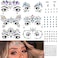 GLARYYEARS Face Gems, 10-Pack Face Jewels Temporary Tattoo Stickers, Face Jewelry Rhinestones Diamonds Crystals, Rave Accessories for Festival Holiday Costumes &amp; Makeup