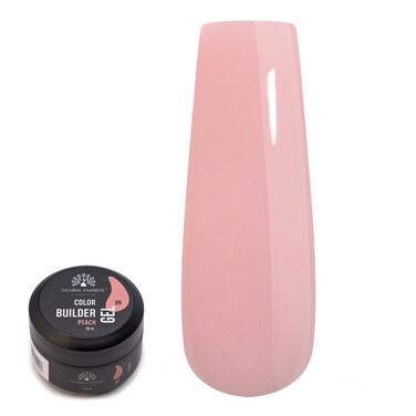 Global Fashion Color Gel Builder 15g with 13 Shades: Unleash Your Inner Nail Artist with This Versatile Sculpting and Coloring Nail Art Toolkit (09 PEACH, 15g)