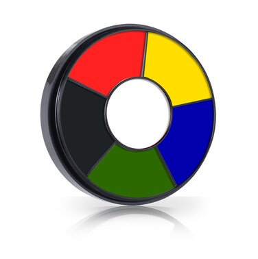 Go Ho 6 Colors Face Body Paint for Halloween Makeup,White &amp;Black &amp;Red&amp;Yellow&amp;Green&amp;Royal Blue Face Paint,Waterproof Professional USA Flag Face Painting,Halloween Cosplay SFX Makeup Palette