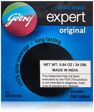 Natural Black Expert Powder Hair Color, 30 Gram