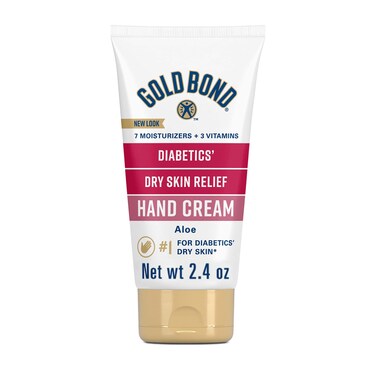 Gold Bond Diabetics' Dry Skin Relief Hand Cream, 2.4 oz., With Aloe to Moisturize &amp; Soothe