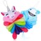 2pcs Cartoon Shark Unicorn Bath Shower Loofahs Boy Girl Body Wash Sponge Exfoliating Shower Sponges for Fun Bathing Cute Bath Pouf Body Scrubbers for Boy Girl