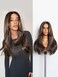 GORGIUS Black Mixed Brown Highlight Straight Wig Glueless Pre Cut Lace Wig