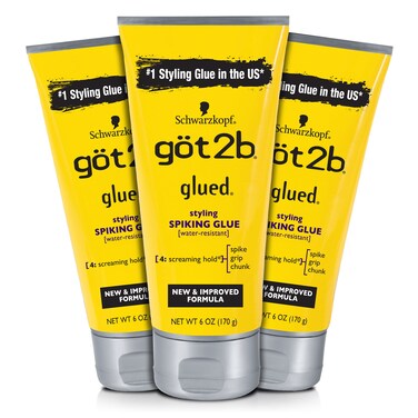 Got2b Glued Styling Spiking Hair Gel, 6 oz (Count of 3)