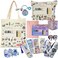 Makeup Bag &amp; Tote Bag Set, Women Gifts Set Merchandise Stuff Including Makeup Bag &amp; Tote Bag 30 Stickers，Valentines Gift
